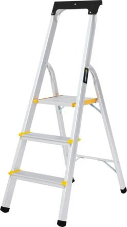 Panthera Huishoudtrap - Keukentrap 3 Treden - Aluminium - Max Werkhoogte: 2.56 Meter - Voor Particulier En Professioneel Gebruik 15 Panthera Huishoudtrap - Keukentrap 3 Treden - Aluminium - Max Werkhoogte: 2.56 Meter - Voor Particulier En Professioneel Gebruik -Makita || Merkloos || Stanley Verkoopwinkel 672x1200 5
