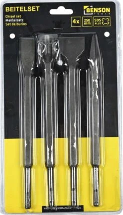 Benson Beitelset SDS Plus - SDS+ T.b.v. Steen - Tegels En Beton - 4 Delig -Makita || Merkloos || Stanley Verkoopwinkel 686x1200 2