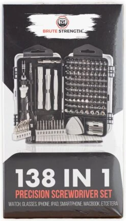 Brute Strength - 138 Delige Precisie Schroevendraaierset Magnetisch - Universeel - Magnetisch - Gereedschapset- Schroevendraaiers - Bitset Met Torx - Cadeau Voor Man 22 Brute Strength - 138 Delige Precisie Schroevendraaierset Magnetisch - Universeel - Magnetisch - Gereedschapset- Schroevendraaiers - Bitset Met Torx - Cadeau Voor Man -Makita || Merkloos || Stanley Verkoopwinkel 690x1200 1