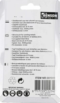 Benson Draadborstel - Komborstel 75 Mm T.b.v. Boormachine 15 Benson Draadborstel - Komborstel 75 Mm T.b.v. Boormachine -Makita || Merkloos || Stanley Verkoopwinkel 699x1200 2