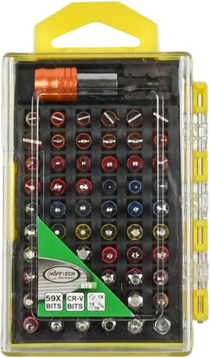 Bitset Professional - Gereedschap - 61 Delig - Professioneel - Met Kleurcode - 61 Dlg 11 Bitset Professional - Gereedschap - 61 Delig - Professioneel - Met Kleurcode - 61 Dlg - Afbeelding 11