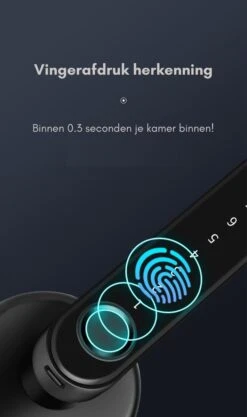 Premium Slim Deurslot – Deurslot Met Vingerafdruk - Elektrisch Deurslot – Slimme Deurklink – Deurklink Vingerafdruk - Deurslot Met Code - Smartlock -Makita || Merkloos || Stanley Verkoopwinkel 710x1200 8
