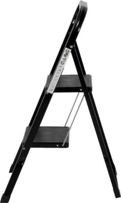 Kibani Keukentrapje - 2 Treden - Huishoudtrap - Keukentrap - Opstapje - Metaal - Opvouwbaar - Inklapbaar - Zwart - Antislip - Stevig -Makita || Merkloos || Stanley Verkoopwinkel 716x1200 1