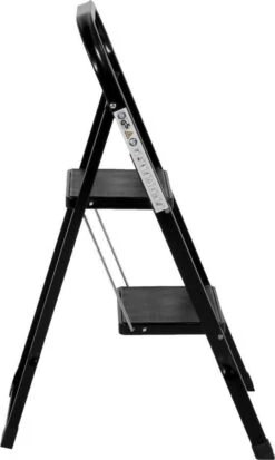 Huishoudtrap 2 Treden - Keukentrap Inklapbaar - Zwart - PP-Antislip - Max. Werkhoogte 47cm - Goets -Makita || Merkloos || Stanley Verkoopwinkel 717x1200 1