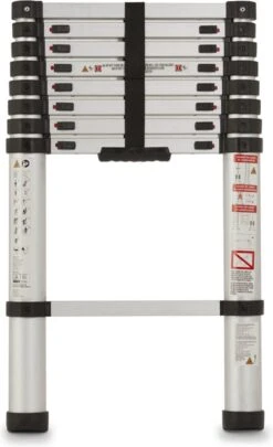 WOLFGANG Telescopische Ladder Van Lichte Gewicht Aluminium | Uitklapbare Ladder 131 Gecertificeerd | Uitschuifbare Ladder Van 2 | 64 Meter -Makita || Merkloos || Stanley Verkoopwinkel 731x1200 1