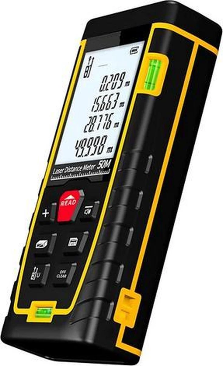 A&K Professionele Laser Afstandsmeter | 50 Meter Bereik | Gebruiksvriendelijk | Snelle Afstandsmeting | Incl. Batterijen V2.0 2 A&K Professionele Laser Afstandsmeter | 50 Meter Bereik | Gebruiksvriendelijk | Snelle Afstandsmeting | Incl. Batterijen V2.0 - Afbeelding 2