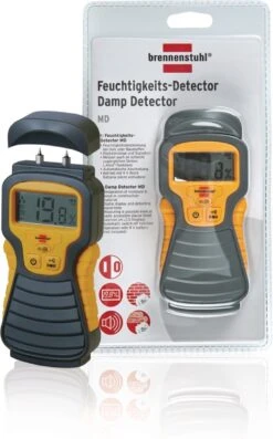 Brennenstuhl Vochtmeter MD (Vochtigheidsmeter Voor Hout/wanden/bouwmateriaal, Met LCD Display) Antraciet/Geel -Makita || Merkloos || Stanley Verkoopwinkel 747x1200 1