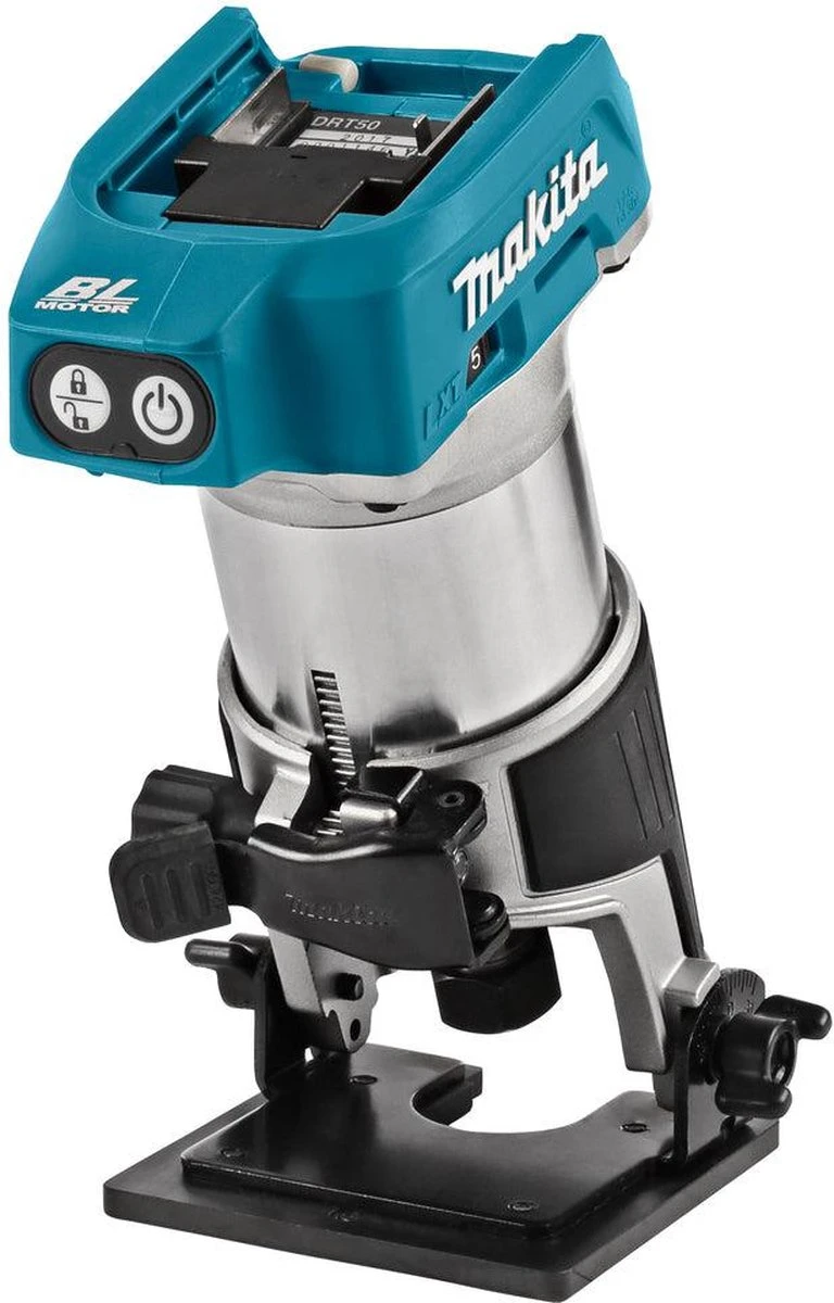 Makita DRT50ZJX9 18V Li-Ion Accu Boven / Kantenfrees Body In Mbox 5 Makita DRT50ZJX9 18V Li-Ion Accu Boven / Kantenfrees Body In Mbox - Afbeelding 5