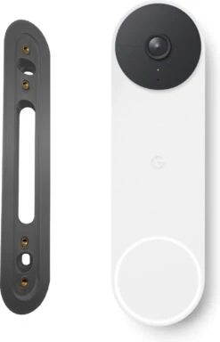 Extra Google Nest Doorbell Battery Hoekbeugel Met 45 Graden Hoek / Spacegrijs / 3 Jaar Garantie