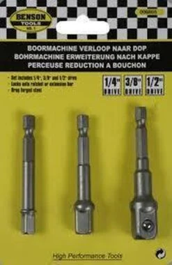 Benson Boormachine Verloop Naar Dop 1/4" - 3/8" - 1/2" -Makita || Merkloos || Stanley Verkoopwinkel 781x1200 1