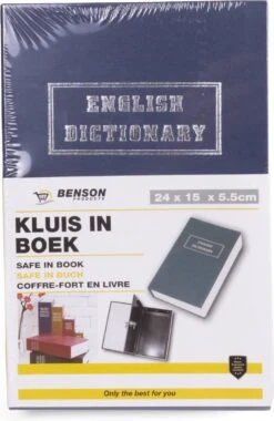 Benson Kluis In Boek - Engels Woordenboek - Met Sleutel - Metaal -Makita || Merkloos || Stanley Verkoopwinkel 781x1200 2
