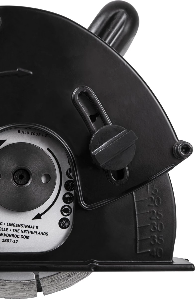 VONROC Muurfrees – Sleufmachine – 1700W – Ø150MM – Incl. 2 Stuks Diamantschijven & Opbergtas 3 VONROC Muurfrees – Sleufmachine – 1700W – Ø150MM – Incl. 2 Stuks Diamantschijven & Opbergtas - Afbeelding 3