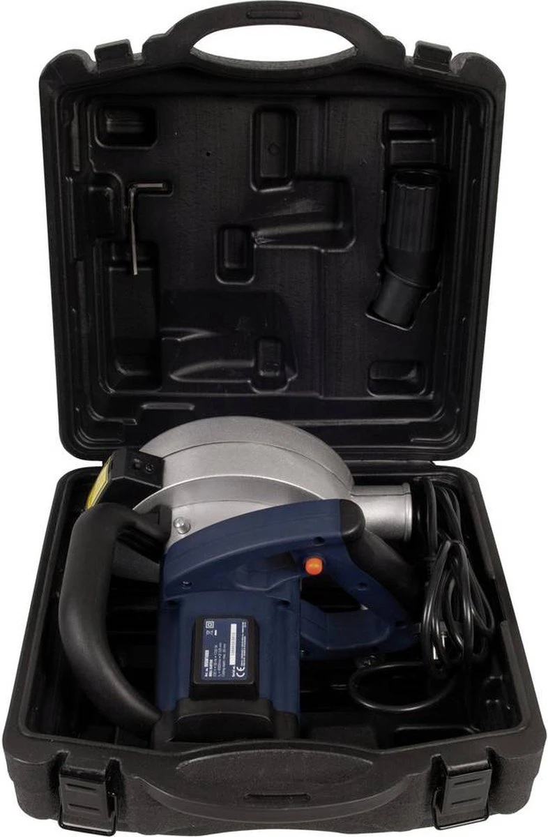 FERM WSM1009 Muurfrees - Freesmachine - 1700W - Met 2 Diamantschijven 125mm - Laser - Stofzuigadapter - Stevige Opbergkoffer 15 FERM WSM1009 Muurfrees - Freesmachine - 1700W - Met 2 Diamantschijven 125mm - Laser - Stofzuigadapter - Stevige Opbergkoffer - Afbeelding 15