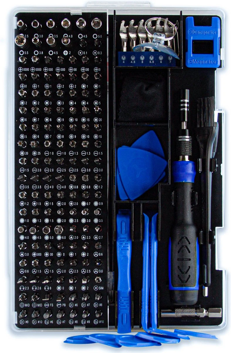 Brute Strength - 161 Delige Precisie Schroevendraaierset Magnetisch - Universeel - Magnetisch - Gereedschapset- Schroevendraaiers - Bitset Met Torx - Cadeau Voor Man 1 Brute Strength - 161 Delige Precisie Schroevendraaierset Magnetisch - Universeel - Magnetisch - Gereedschapset- Schroevendraaiers - Bitset Met Torx - Cadeau Voor Man