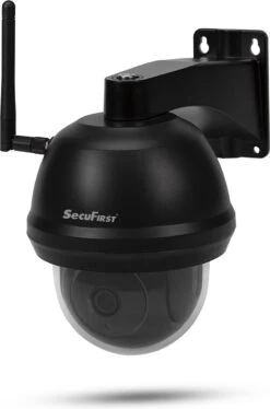 SecuFirst CAM214Z Dome Camera Zwart Met 128GB Opslag - IP Camera Draai- En Kantelbaar Voor Buiten - FHD 1080P