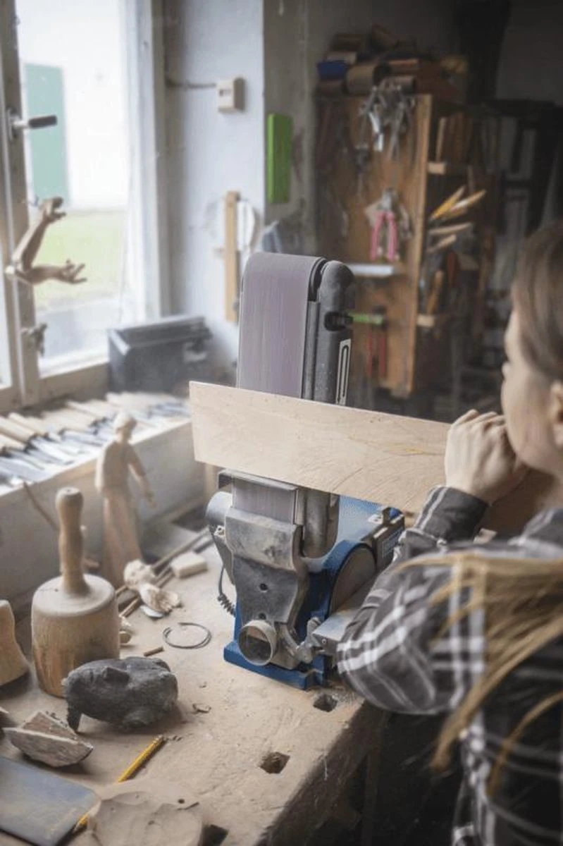 Scheppach BTS800 Band- En Schijfschuurmachine - 370W - 2850tpm - 150mm 4 Scheppach BTS800 Band- En Schijfschuurmachine - 370W - 2850tpm - 150mm - Afbeelding 4