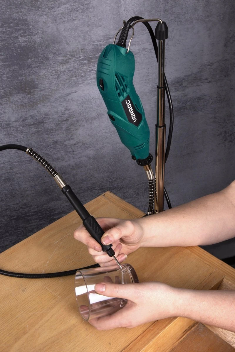 VONROC Multitool – Roterend – 160W – Flexibele As – Incl. 232-delige Accessoire Set & Opbergtas 6 VONROC Multitool – Roterend – 160W – Flexibele As – Incl. 232-delige Accessoire Set & Opbergtas - Afbeelding 6