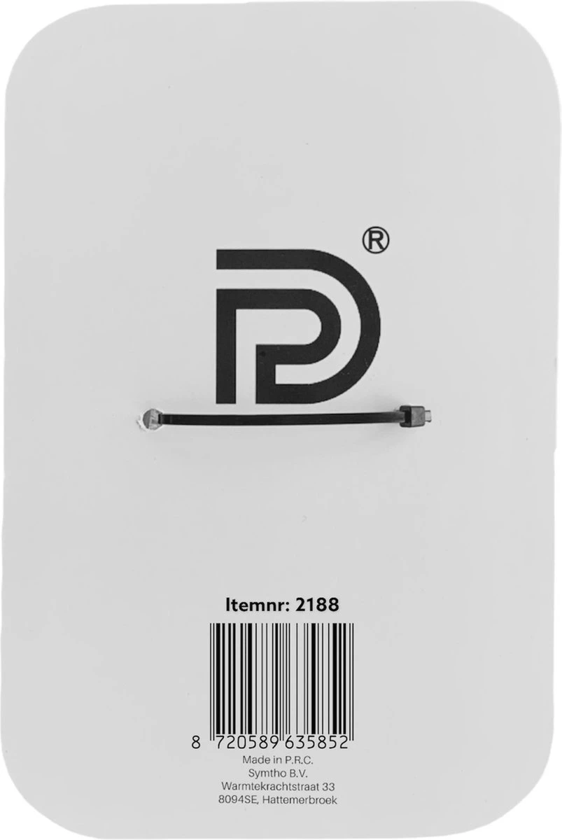 PD® - Deurbel Universeel - Zwarte Deurbel Met Witte Knop - Opbouw Deurbel - 2 Draads 4 PD® - Deurbel Universeel - Zwarte Deurbel Met Witte Knop - Opbouw Deurbel - 2 Draads - Afbeelding 4