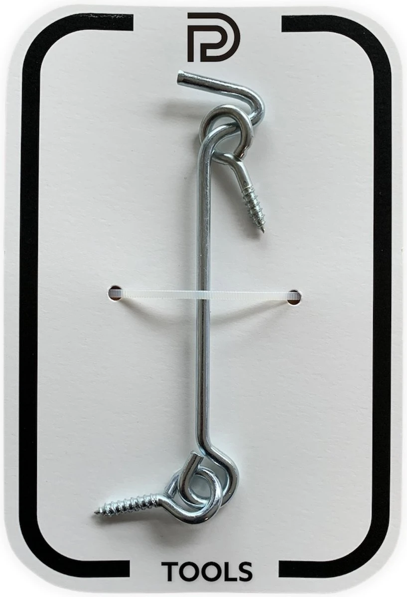 PD® - Windhaak 12cm - Windhaak Met Schroefoog 120mm - Deurvastzetter Voor Buiten En Binnen - Haak Voor Het Open Houden Van Deuren 4 PD® - Windhaak 12cm - Windhaak Met Schroefoog 120mm - Deurvastzetter Voor Buiten En Binnen - Haak Voor Het Open Houden Van Deuren - Afbeelding 4