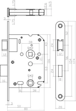 Intersteel Woningbouw Toilet-/badkamerslot Wit 63/8 Mm -Makita || Merkloos || Stanley Verkoopwinkel 818x1200 6