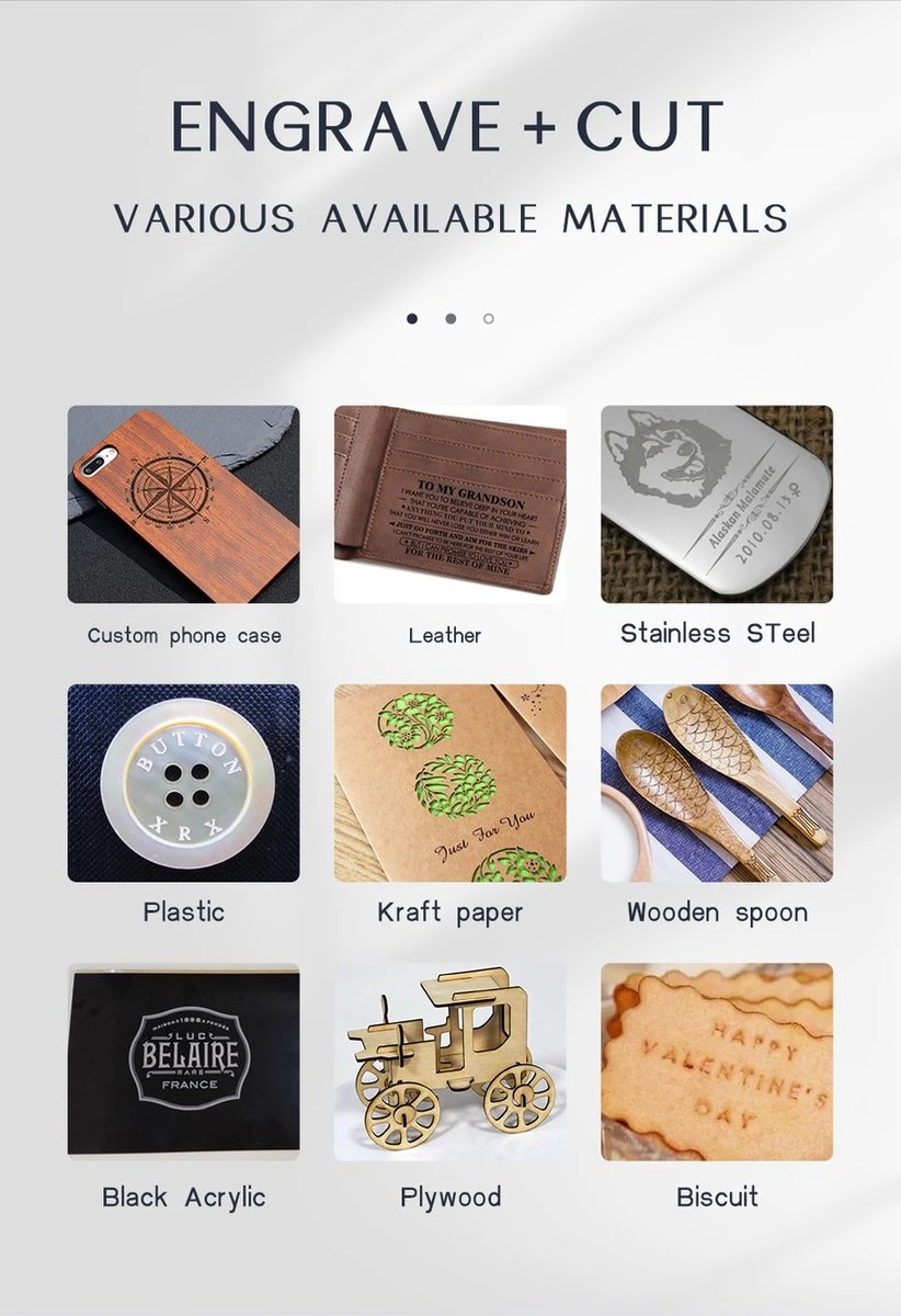 Merkloos Graveermachine | 40W Lasersnijmachine | 410 X 400 Mm | 5W Laser | Graveren | Uitsnijder | Voor Multifunctioneel Gebruik 3 Merkloos Graveermachine | 40W Lasersnijmachine | 410 X 400 Mm | 5W Laser | Graveren | Uitsnijder | Voor Multifunctioneel Gebruik - Afbeelding 3