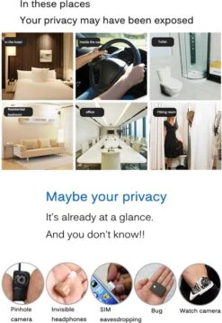 Signaal Detector Anti Tracking Device Finder Anti Afluisteren Mobiele Telefoon WiFi WLAN, Bugs, Auto GPS-signaal, Draadloze Camera's -Makita || Merkloos || Stanley Verkoopwinkel 825x1200 1