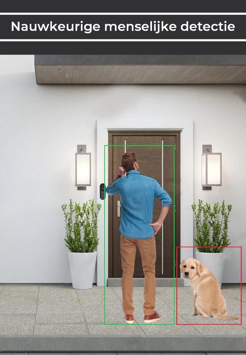 Video Deurbel Met Camera En Wifi - Draadloos Op Accu Met 1080P Inclusief Draadloze Gong (t-ring Geluid) En 32GB SD-kaart (slimme Deurbel) Van Zedar 7 Video Deurbel Met Camera En Wifi - Draadloos Op Accu Met 1080P Inclusief Draadloze Gong (t-ring Geluid) En 32GB SD-kaart (slimme Deurbel) Van Zedar - Afbeelding 7