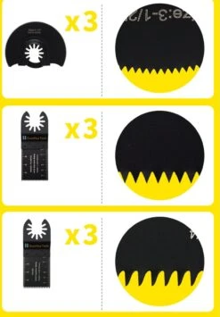 Multitool Accessoireset 21 Delig – Oscillerend - Multitool Accessoires - Zaagblad -Makita || Merkloos || Stanley Verkoopwinkel 836x1200 4