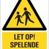Pickup Bord 23x33 Cm Combinatie - Let Op Spelende Kinderen