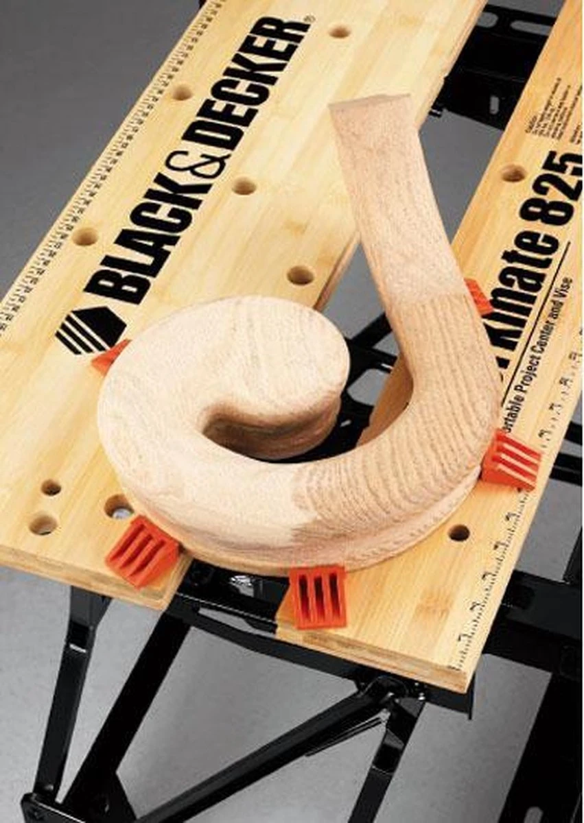 Black & Decker BLACK+DECKER WM825-XJ Workmate/opvouwbare Werkbank - 2 Werkhoogtes – Tot 250kg 10 Black & Decker BLACK+DECKER WM825-XJ Workmate/opvouwbare Werkbank - 2 Werkhoogtes – Tot 250kg - Afbeelding 10