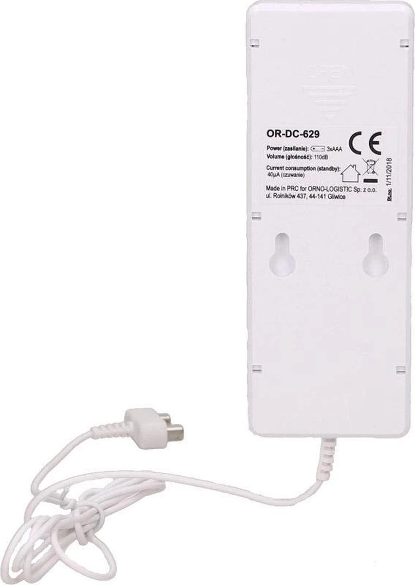 Draadloze Watermelder Met Externe Sensor - Waterlekkage Alarm - Werkt Op 3x AAA Batterijen 4 Draadloze Watermelder Met Externe Sensor - Waterlekkage Alarm - Werkt Op 3x AAA Batterijen - Afbeelding 4