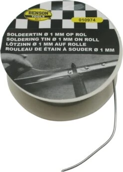 Benson Soldeertin 1 Mm Op Rol - 8 Meter -Makita || Merkloos || Stanley Verkoopwinkel 859x1200