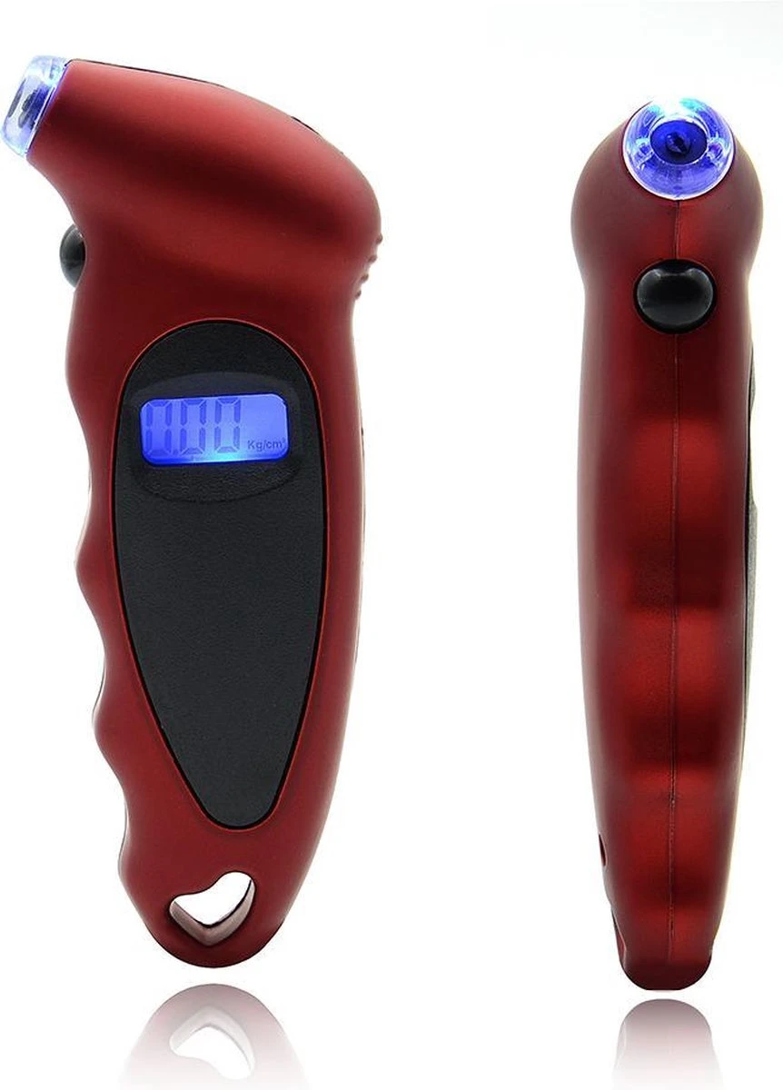 Digitale Bandenspanningsmeter Met Led - SpanningsMeter- Banden Indicator - Bandenspannings Meter - Meet Indicator Rood 3 Digitale Bandenspanningsmeter Met Led - SpanningsMeter- Banden Indicator - Bandenspannings Meter - Meet Indicator Rood - Afbeelding 3