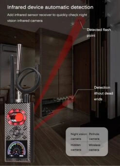 Signaal Detector Anti Tracking Device Finder Anti Afluisteren Mobiele Telefoon WiFi WLAN, Bugs, Auto GPS-signaal, Draadloze Camera's -Makita || Merkloos || Stanley Verkoopwinkel 863x1200