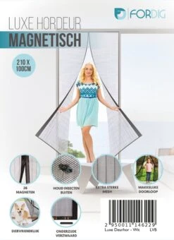 ForDig Luxe Deurhor Magnetisch - Horgordijn – Vliegengordijn – Hordeur - 210 X 100 - Wit -Makita || Merkloos || Stanley Verkoopwinkel 872x1200 7