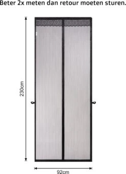 O’DADDY® Deurgordijn – Vliegengordijn - Magnetisch - Deluxe 92 X 230 Cm – Zwarte Hor – Dikke Gordijnstof -Makita || Merkloos || Stanley Verkoopwinkel 873x1200 13