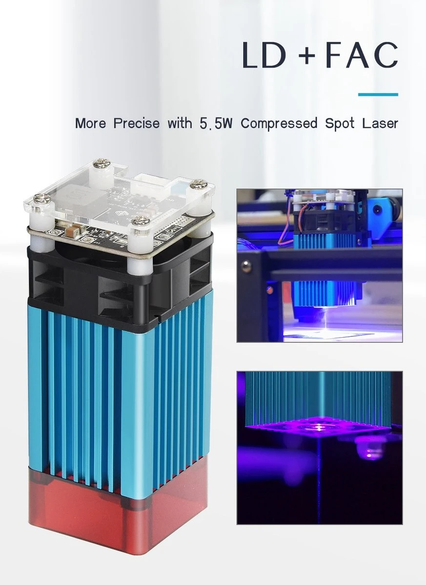 Merkloos Graveermachine | 40W Lasersnijmachine | 410 X 400 Mm | 5W Laser | Graveren | Uitsnijder | Voor Multifunctioneel Gebruik 10 Merkloos Graveermachine | 40W Lasersnijmachine | 410 X 400 Mm | 5W Laser | Graveren | Uitsnijder | Voor Multifunctioneel Gebruik - Afbeelding 10
