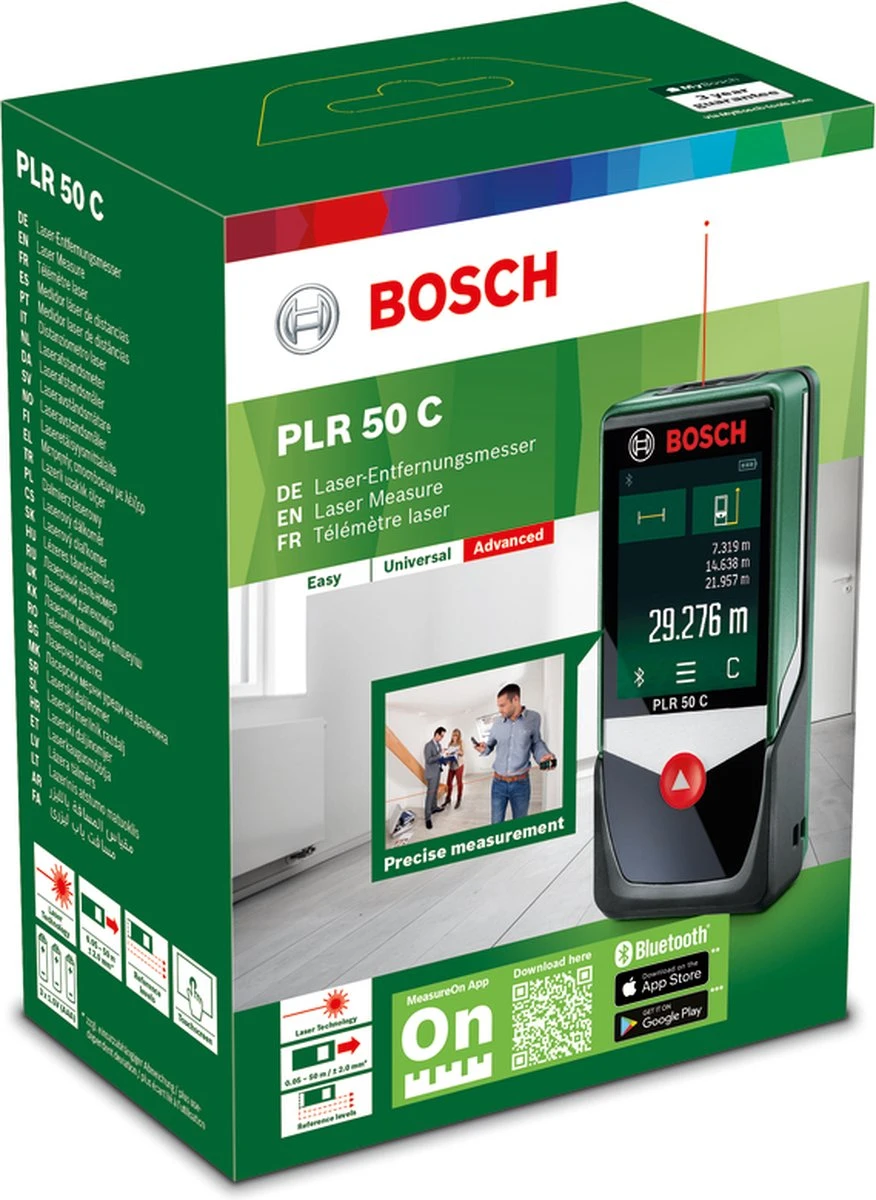 Bosch PLR 50 C Afstandsmeter - Tot 50 Meter Bereik - Bluetooth 7 Bosch PLR 50 C Afstandsmeter - Tot 50 Meter Bereik - Bluetooth - Afbeelding 7