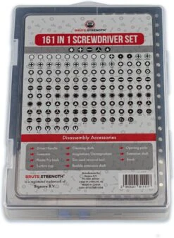 Brute Strength - 161 Delige Precisie Schroevendraaierset Magnetisch - Universeel - Magnetisch - Gereedschapset- Schroevendraaiers - Bitset Met Torx - Cadeau Voor Man 23 Brute Strength - 161 Delige Precisie Schroevendraaierset Magnetisch - Universeel - Magnetisch - Gereedschapset- Schroevendraaiers - Bitset Met Torx - Cadeau Voor Man -Makita || Merkloos || Stanley Verkoopwinkel 879x1200