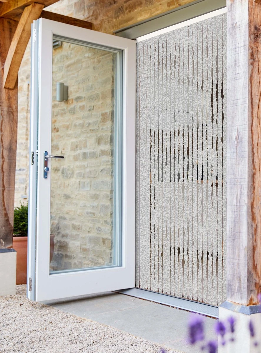 Wicotex-Vliegengordijn-chenille-kattenstaart Grijs Mix 90x220cm 2 Wicotex-Vliegengordijn-chenille-kattenstaart Grijs Mix 90x220cm - Afbeelding 2