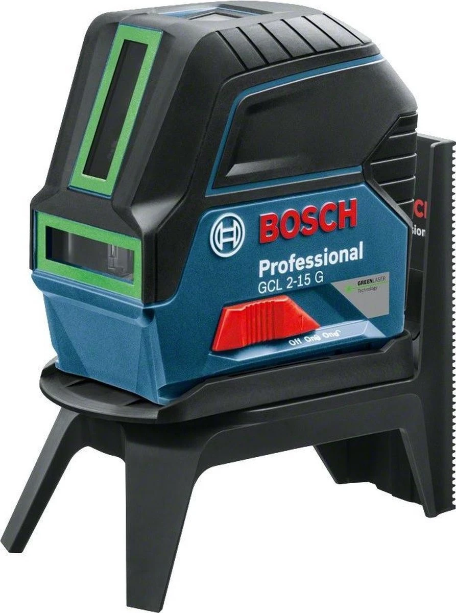 Bosch Professional GCL 2-15 G Combilaser - RM 1 + 3x 1.5V AA Batterijen + Richtplaat + Klem BM3 1 Bosch Professional GCL 2-15 G Combilaser - RM 1 + 3x 1.5V AA Batterijen + Richtplaat + Klem BM3