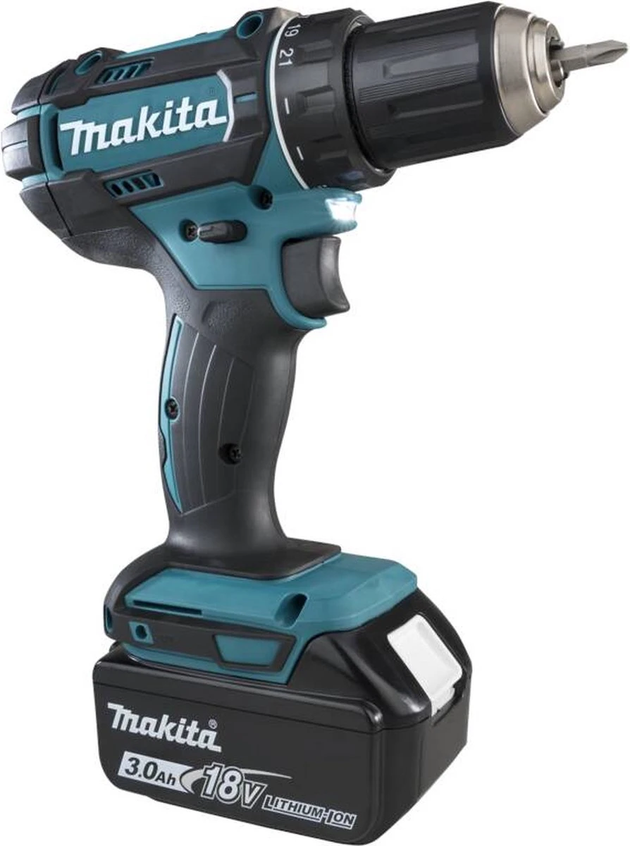 Makita DDF482RFJ 18V Li-Ion Accuboor-/schroefmachine (2x3.0Ah Accu) 2 Makita DDF482RFJ 18V Li-Ion Accuboor-/schroefmachine (2x3.0Ah Accu) - Afbeelding 2