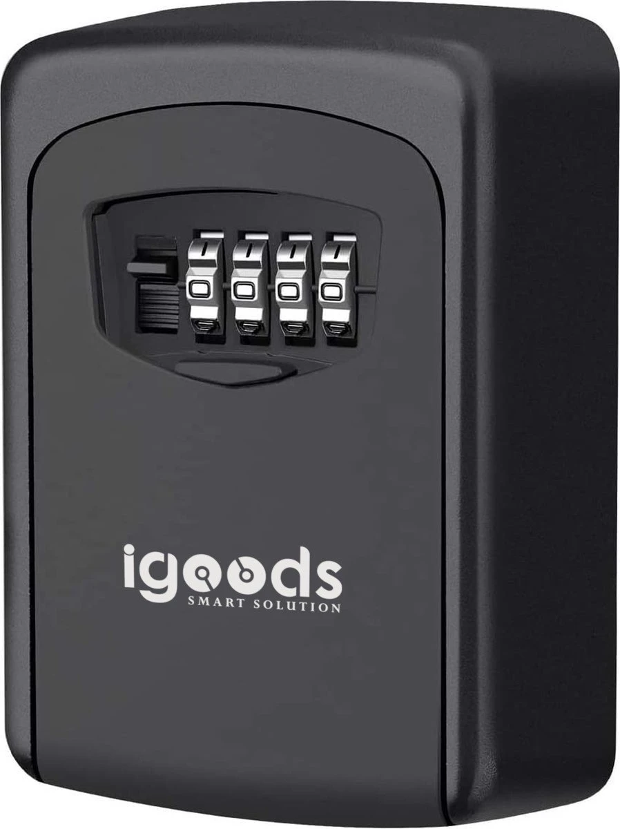 IGOODS - Robuuste Sleutelkluis Met Code Voor Buiten - Centraal Opbergen Van Sleutels Met Cijferslot - Sleutel Kastje 1 IGOODS - Robuuste Sleutelkluis Met Code Voor Buiten - Centraal Opbergen Van Sleutels Met Cijferslot - Sleutel Kastje