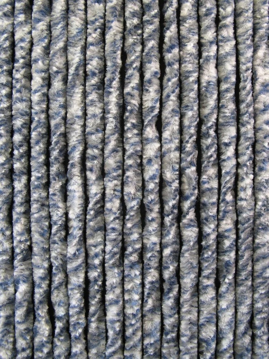 Merkloos Cortenda Kattenstaart Vliegengordijn - 90 X 220 Cm - Blauw/Grijs/Wit 1 Merkloos Cortenda Kattenstaart Vliegengordijn - 90 X 220 Cm - Blauw/Grijs/Wit