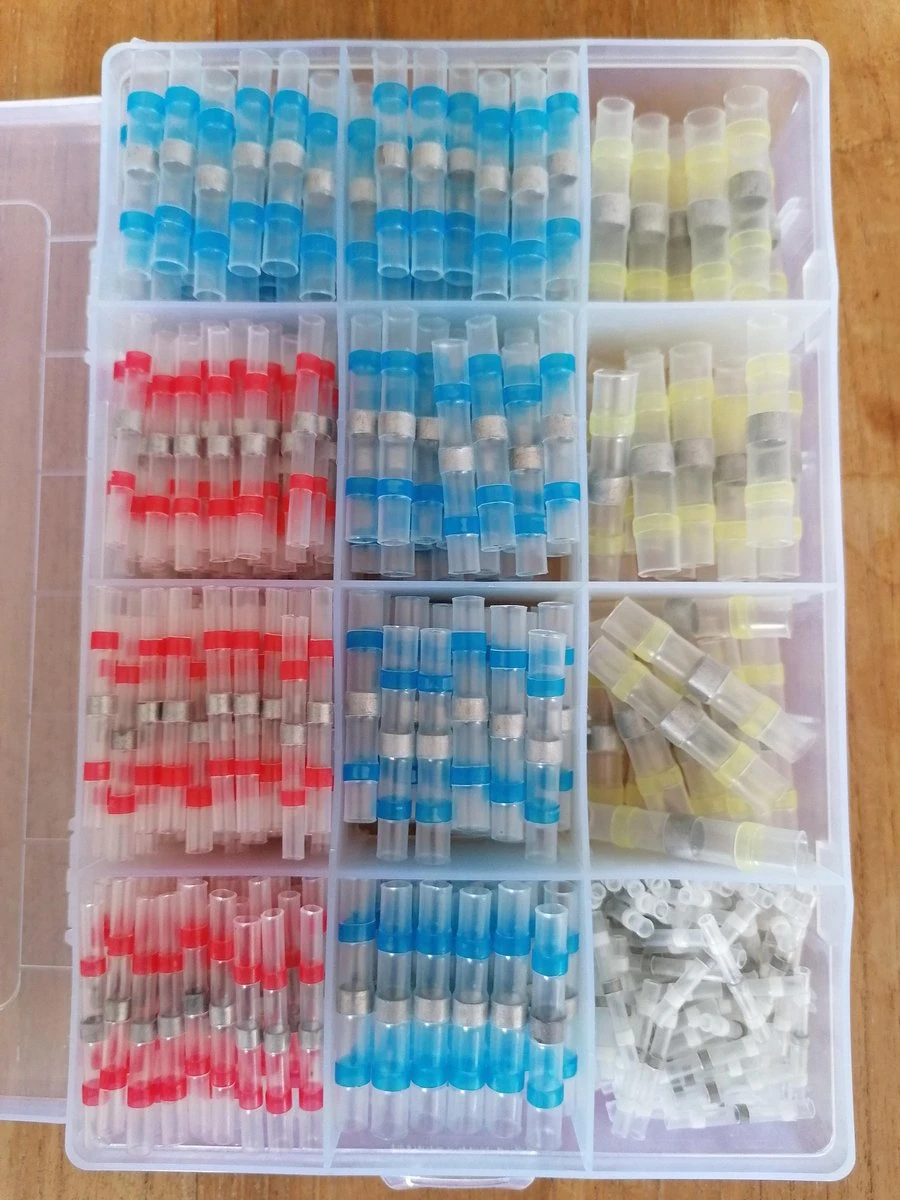Merkloos 500 Stuks Doos Soldeerhulzen Waterdicht - Krimpkous - Lage Temperatuur - Kabelbinders - Kabelschoen - Soldeer - Kleurcode - Soldeerhuls - Kabelhuls - Set - Draad Connector - Box - Krimphuls - Heat Schrink - Soldeersok - Tin - Soldeertin -Kabelschoen 1 Merkloos 500 Stuks Doos Soldeerhulzen Waterdicht - Krimpkous - Lage Temperatuur - Kabelbinders - Kabelschoen - Soldeer - Kleurcode - Soldeerhuls - Kabelhuls - Set - Draad Connector - Box - Krimphuls - Heat Schrink - Soldeersok - Tin - Soldeertin -Kabelschoen