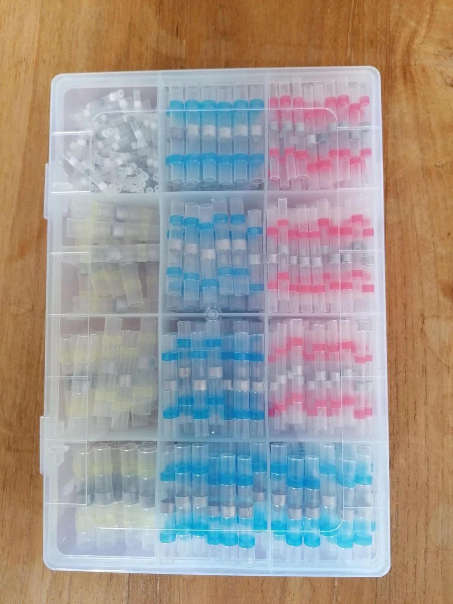 Merkloos 500 Stuks Doos Soldeerhulzen Waterdicht - Krimpkous - Lage Temperatuur - Kabelbinders - Kabelschoen - Soldeer - Kleurcode - Soldeerhuls - Kabelhuls - Set - Draad Connector - Box - Krimphuls - Heat Schrink - Soldeersok - Tin - Soldeertin -Kabelschoen 2 Merkloos 500 Stuks Doos Soldeerhulzen Waterdicht - Krimpkous - Lage Temperatuur - Kabelbinders - Kabelschoen - Soldeer - Kleurcode - Soldeerhuls - Kabelhuls - Set - Draad Connector - Box - Krimphuls - Heat Schrink - Soldeersok - Tin - Soldeertin -Kabelschoen - Afbeelding 2