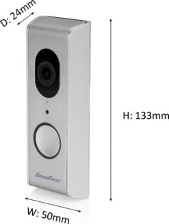 SecuFirst DID701S Slimme Wifi Deurbel Met Camera Met Draadloze Gong Zilver Grijs - 1080P -Makita || Merkloos || Stanley Verkoopwinkel 908x1200 14