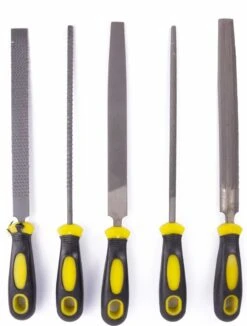 Hofftech IJzervijlen & Houtraspen Set - 5 Delig