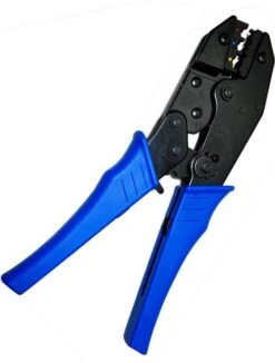 Merkloos Ratel Krimptang 220mm 1.5, 2.5 & 6mm² Kabelschoentang AMP Tang Connectors