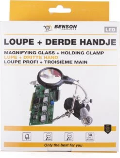 Benson Derde Handje Met LED Vergrootglas - Soldeerbout Houder -Makita || Merkloos || Stanley Verkoopwinkel 910x1200 7